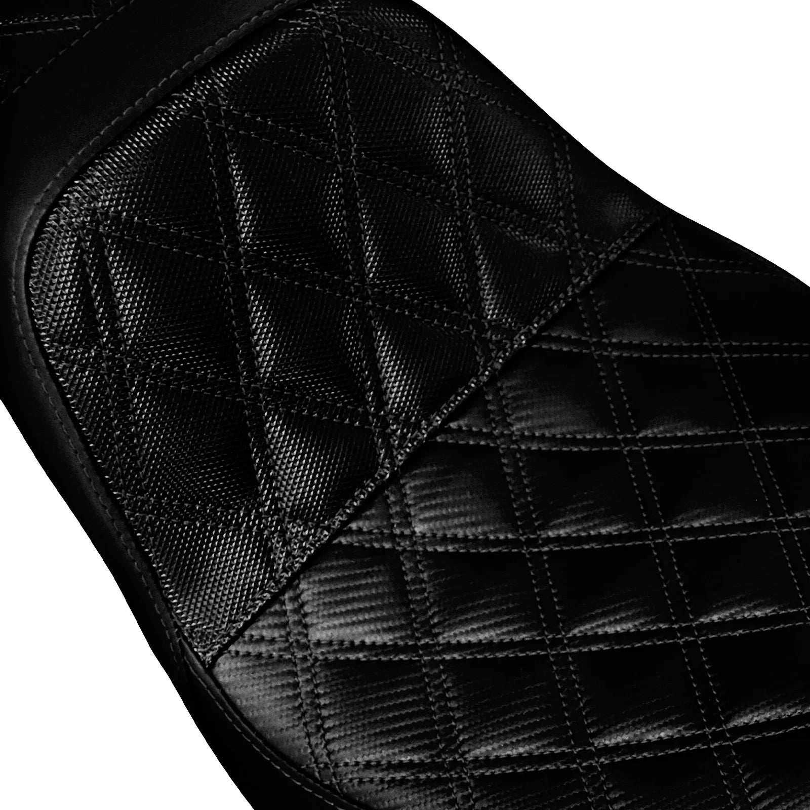 Two-Up Motorcycle Driver Passenger Seat Front Rear Cushions Leather Rider Seat For Harley Dyna 2006-2017 Street Bob Fat Bob FXDL