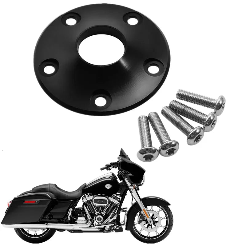 For Harley Touring Street Road Glide non ABS 2008-2021 Motorcycle Dual Disc Front Wheel Hub Cap Cover Motorbike