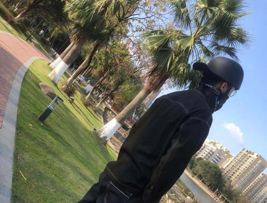 New Baseball Cap Helmet Motorcycle Vintage Retro Helmets Biker Hip-Hop Open Face Scooter Cruiser Chopper Gangster DS Men Women