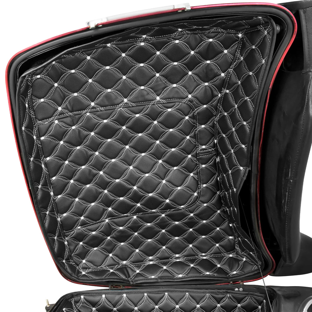 Motorcycle Tour Pak Trunk Carpet Inner Bag Liner Luggage Leather Bags Pad For Harley Touring Road Electra Glide FLHR FLHT 14-23