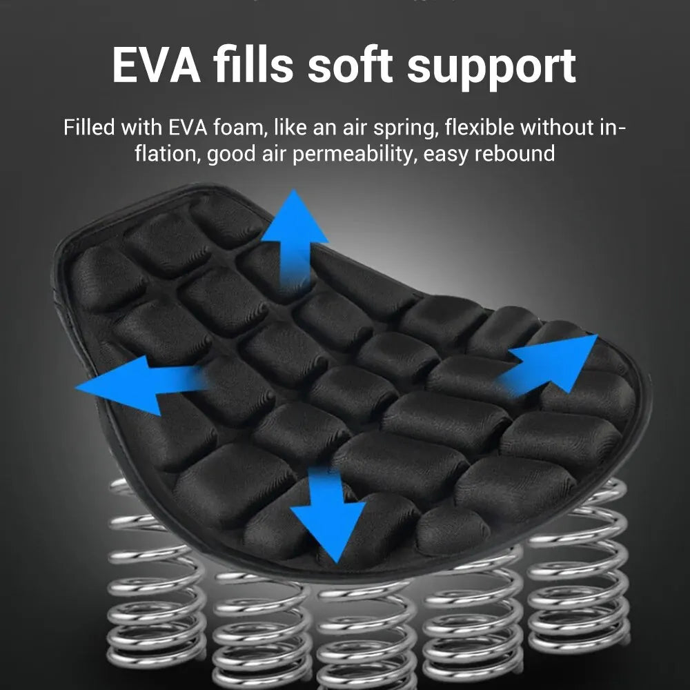 Motorcycle Seat Universal Motorbike Air Pad Cover Foam Soft Comfortable Breathable Seat Covers Mats Motorcycles Electric Bike