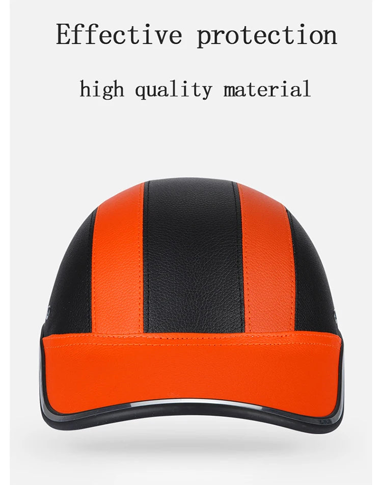 Motorcycle Helmet Baseball Cap Men Wome Scooter Moto Electric Bicycle Scooter Accessory Half Face Helmet Anti-UV Safety Hard Hat