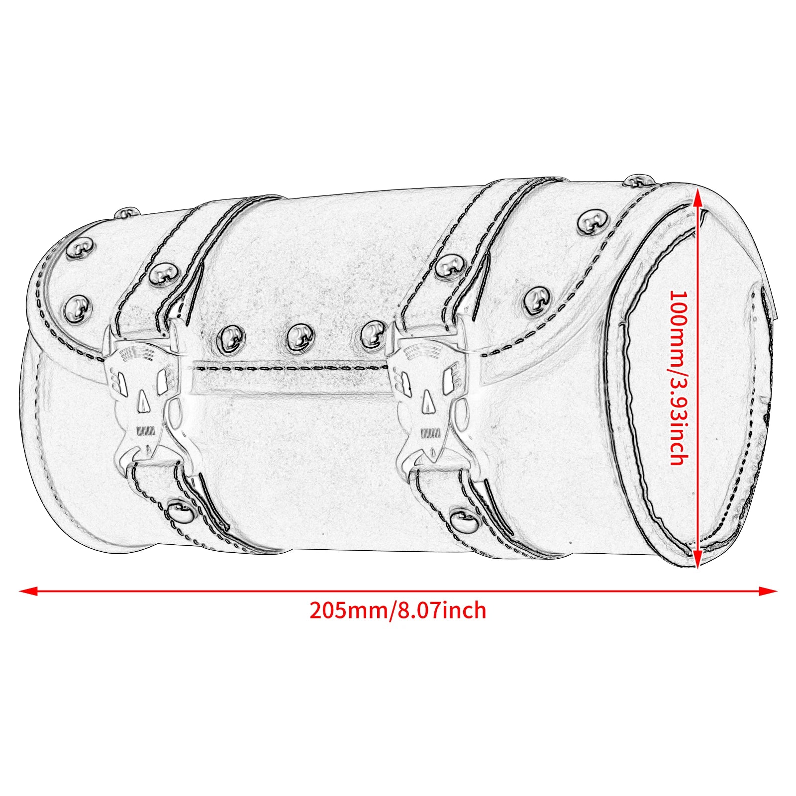 Motorcycle Fork Saddle Bags Leather Waterproof Tool Roll Barrel Bag Saddlebags Storage For Harley Sportster Touring Dyna Softail