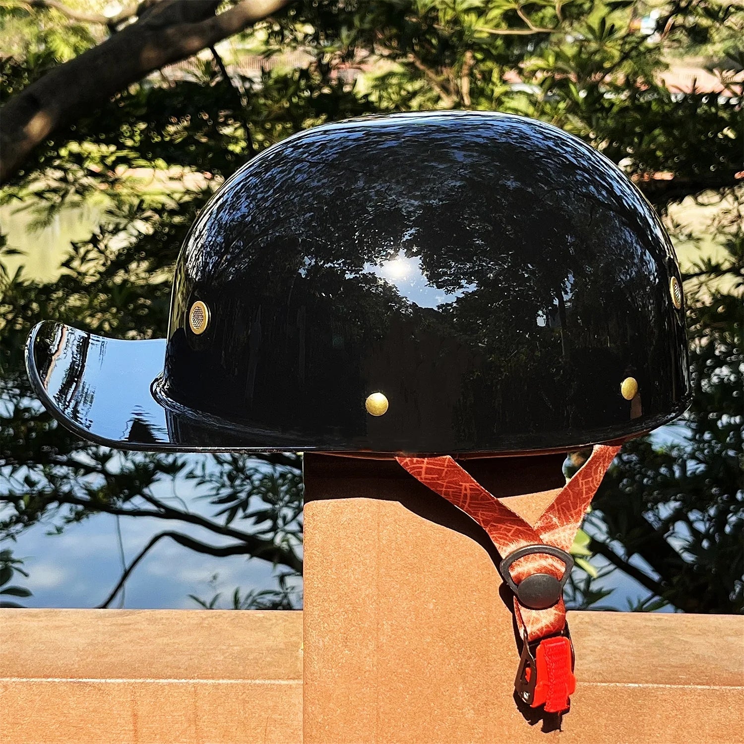 Motorcycle Helmet MTB Bike Unisex Cycling Safety Protector Half Face Type Retro Vintage Fashion Motorbike Accessories