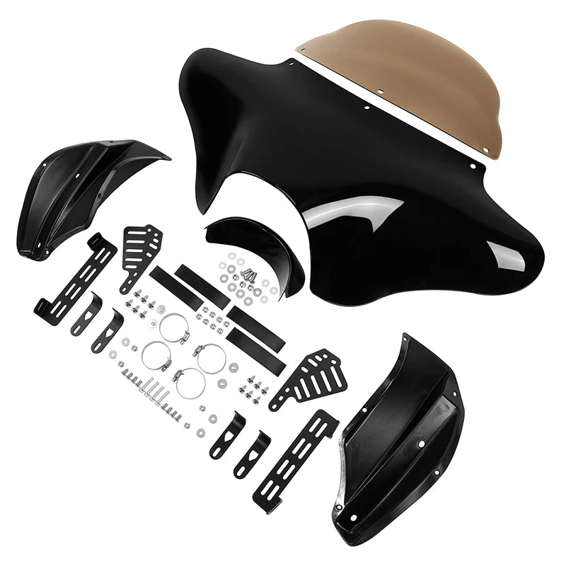 Batwing Fairing Windshield Hardware Kits For Harley Heritage Softail Fat Boy Dyna Touring Road King V Star XVS1100A XVS650A