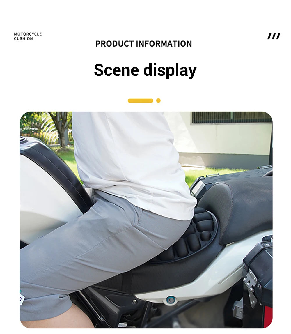 Motorcycle Seat Universal Motorbike Air Pad Cover Foam Soft Comfortable Breathable Seat Covers Mats Motorcycles Electric Bike