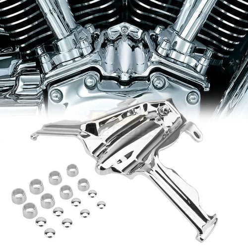 Chrome Tappet / Lifter Block Accent Cover For Harley Twin Cam Street