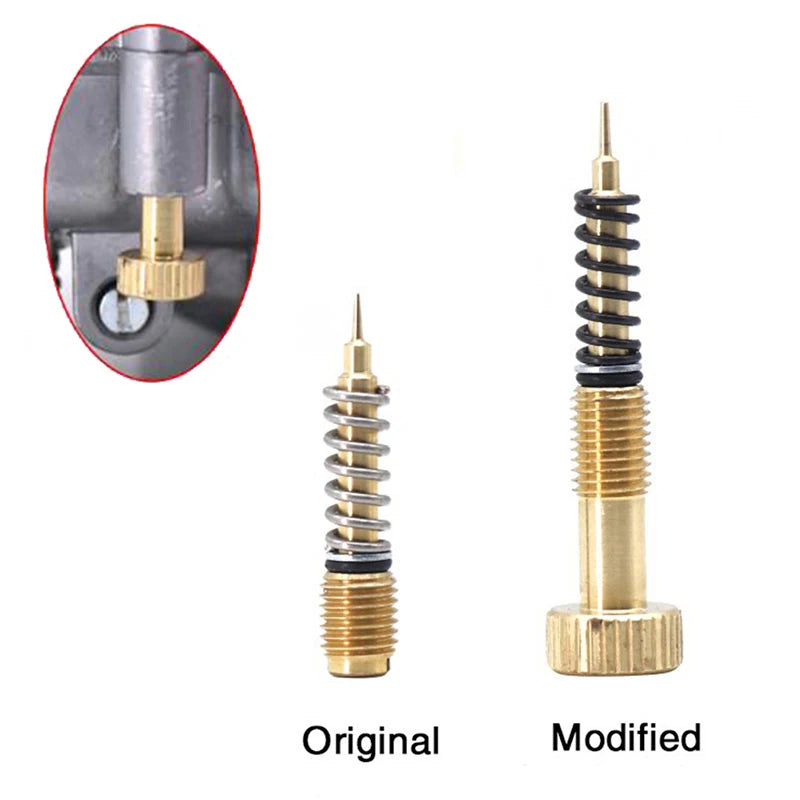 Metal Motorcycle Carburetor Air Adjusting Screw Idle Mixture Fuel Ratio For Harley CV40 Keihin CVK34 CVK36 CVK40