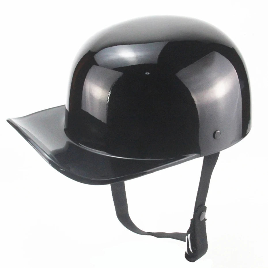 New Baseball Cap Helmet Motorcycle Vintage Retro Helmets Biker Hip-Hop Open Face Scooter Cruiser Chopper Gangster DS Men Women