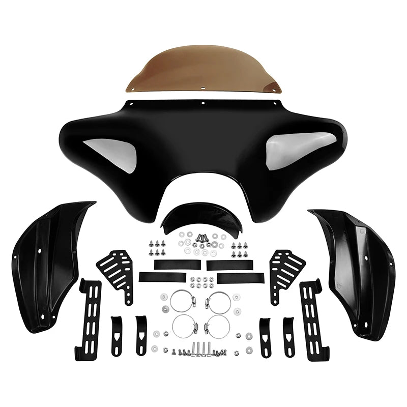 Batwing Fairing Windshield Hardware Kits For Harley Heritage Softail Fat Boy Dyna Touring Road King V Star XVS1100A XVS650A
