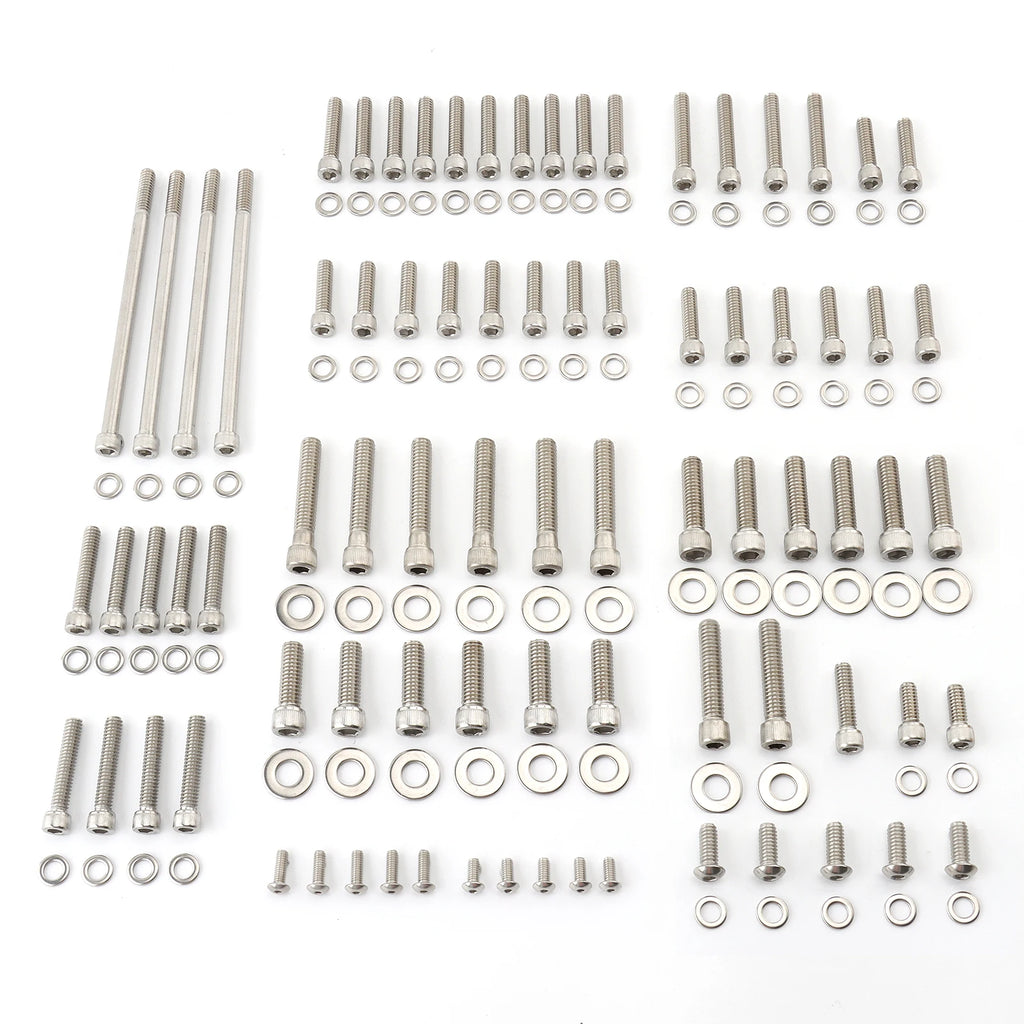 Motorcycles Engine Stainless Steel Screws Cover Bolt Kit For Harley Touring Electra Glide Street Glide Road Glide 2007-2016