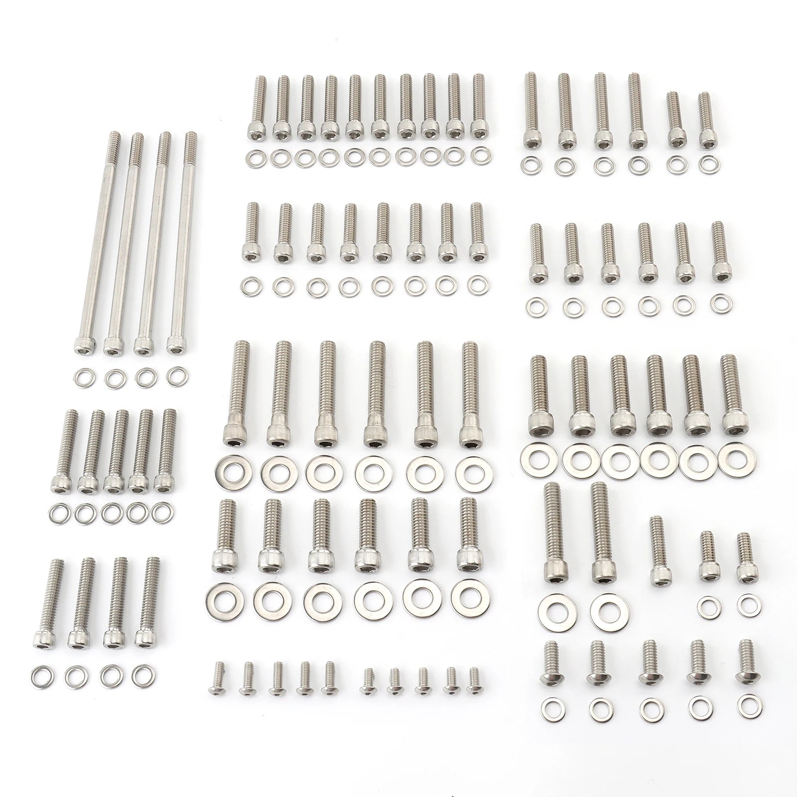 Motorcycles Engine Stainless Steel Screws Cover Bolt Kit For Harley Touring Electra Glide Street Glide Road Glide 2007-2016