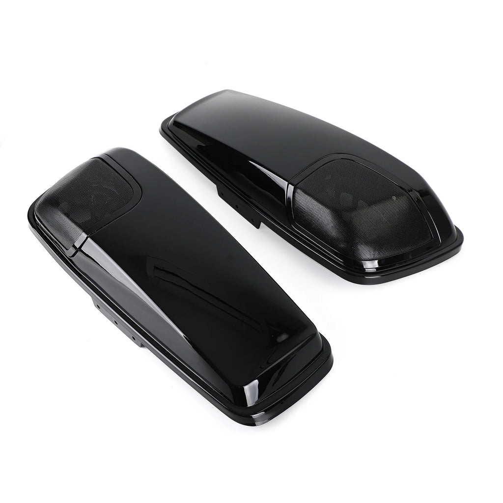 5 x 7 Speaker Lids Vivid Black Saddlebag for Harley Touring 2014-2020