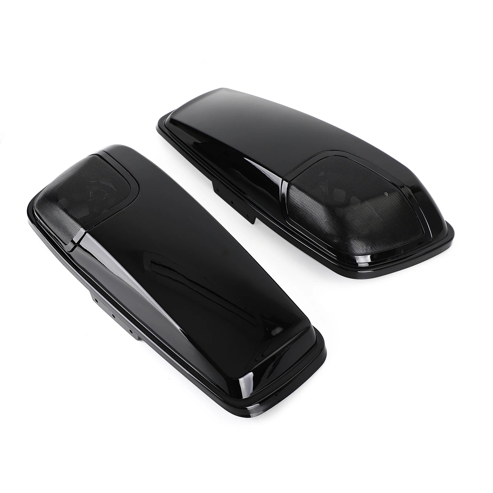 5 x 7 Speaker Lids Vivid Black Saddlebag for Harley Touring 2014-2020