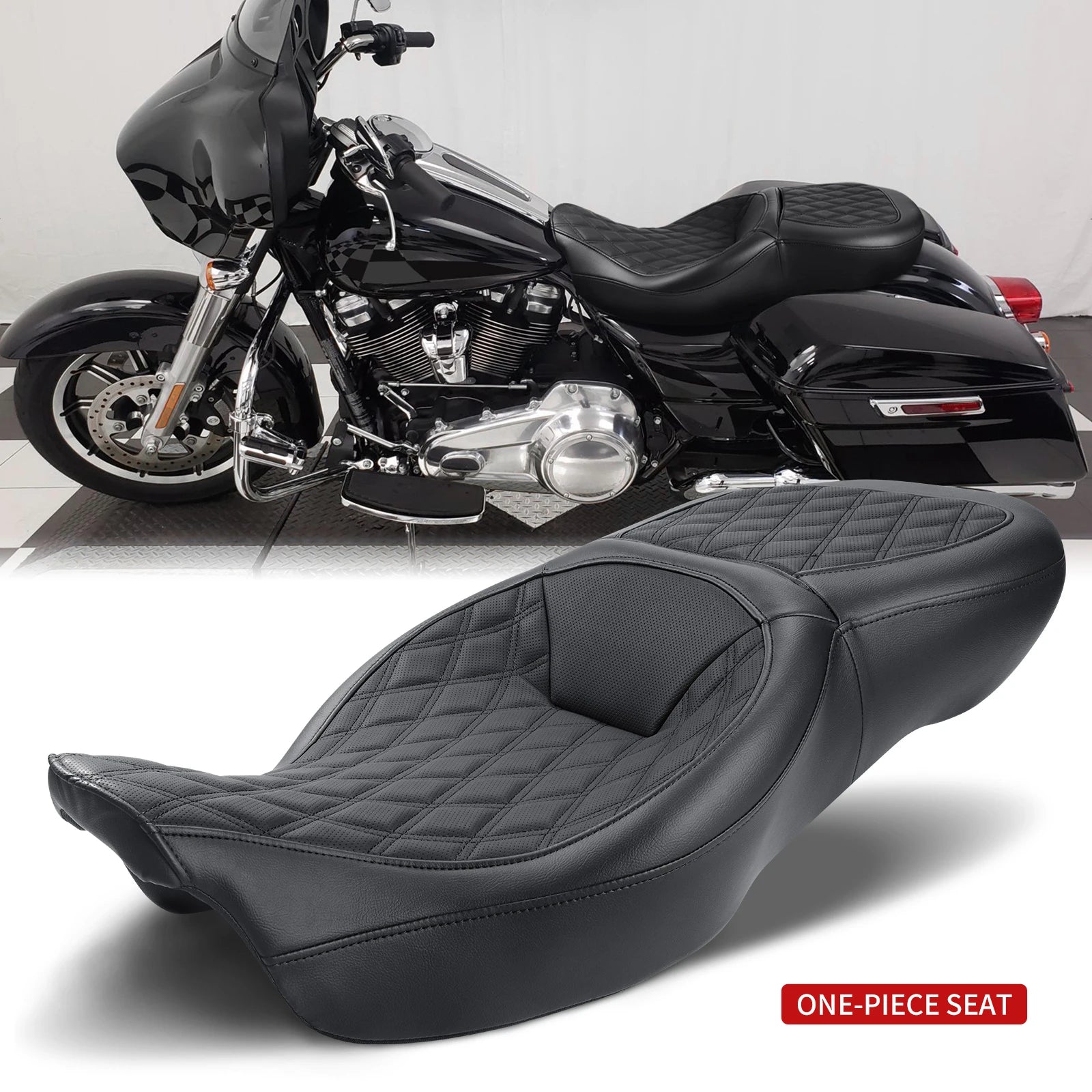 Driver Rider Passenger Seat for Harley Touring Road King Street Glide Road Glide Electra Glide 2009-2022