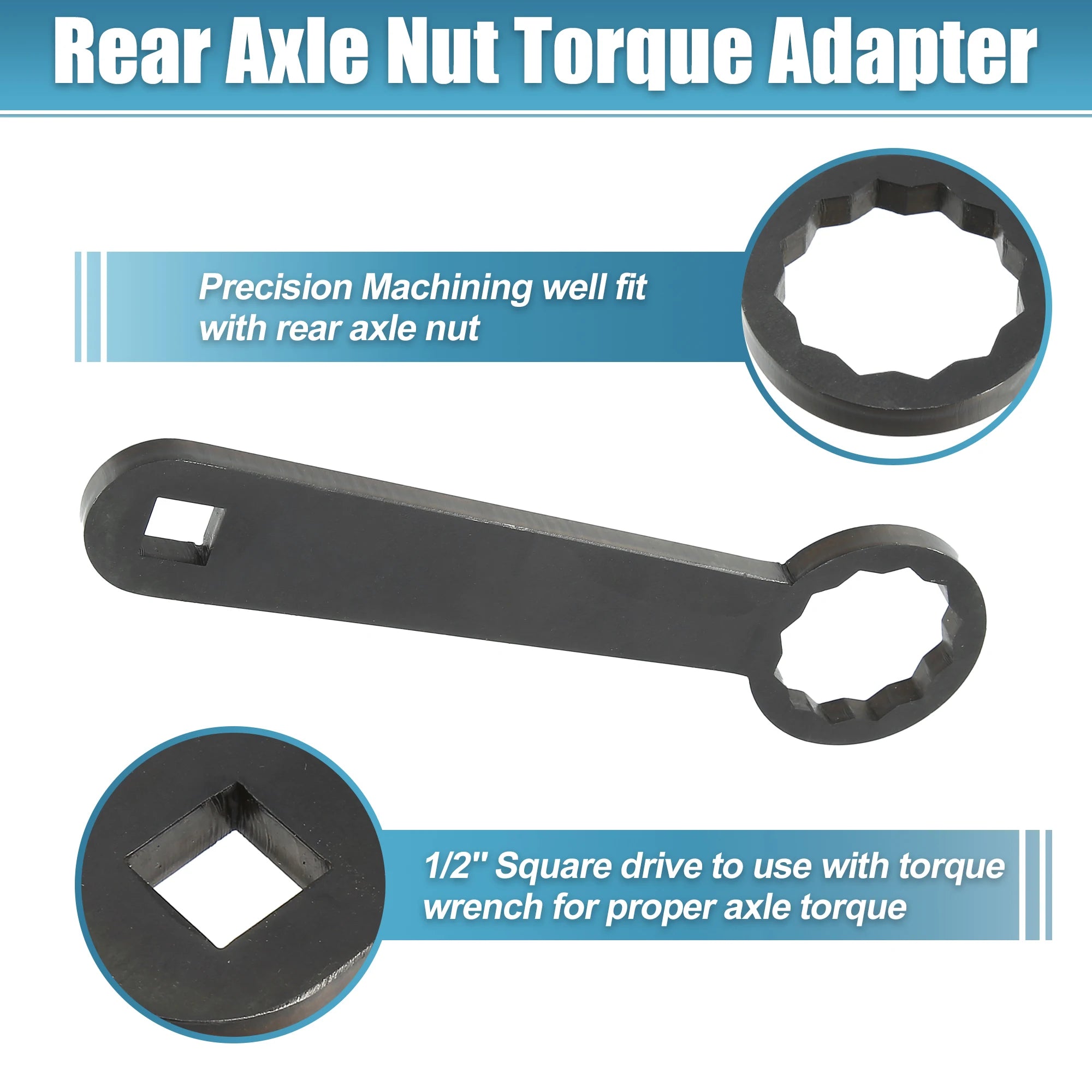 Motoforti Rear Axle 36mm Wrench Tool Rear Wheel Axle Torque Wrench Hand Tool for Harley Davidson Touring Motorcycle HD-47925