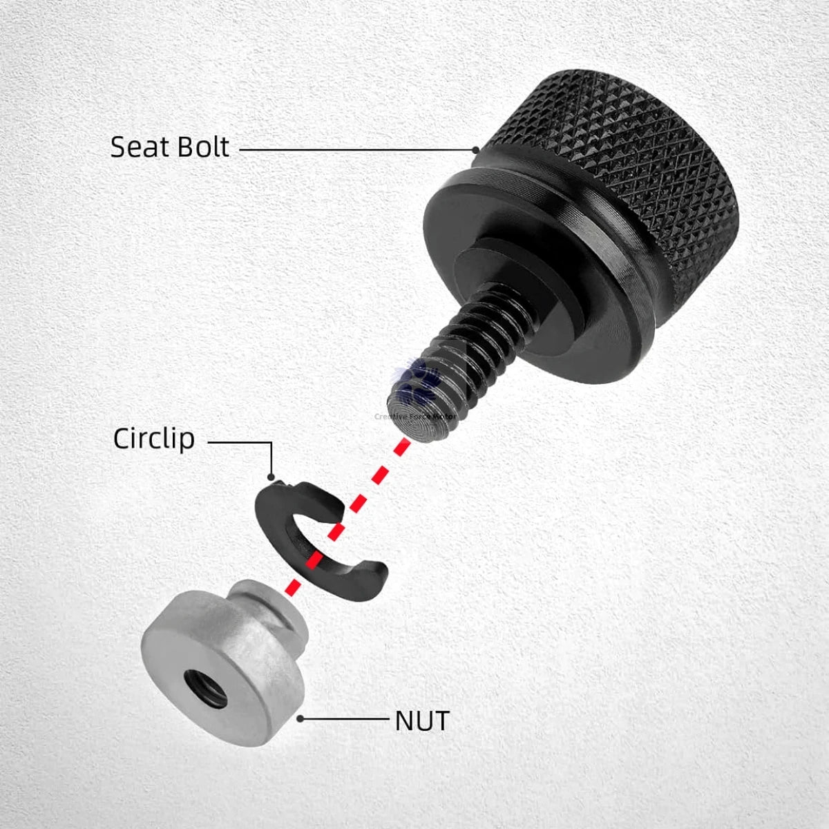Quick Release Rear Fender Seat Bolt Nut Kit Motorcycle Mount Screw For Harley Sportster XL Softail FL Dyna Street Bob Road Glide