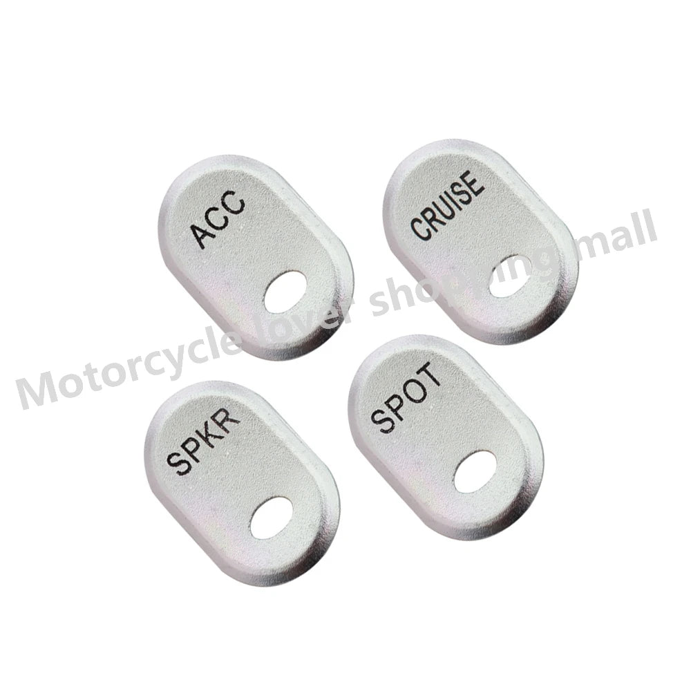 Motorcycle Brushed Panel Hand Control Switch Cover Button Cap For Harley Davidson Road Glide Electra Glide FLHT FLTR FLHX FLHTC