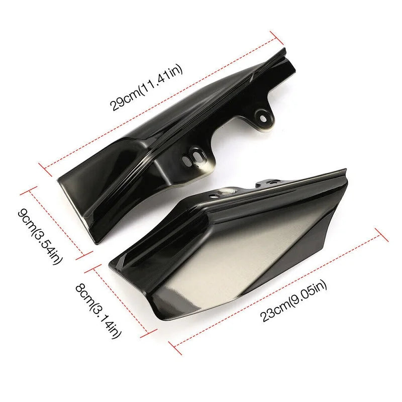 Motorcycle Mid-Frame Air Deflector Heat Shield Black for Harley Street Touring Electra 2001 2002 2003 2004 2005 2006 2007 2008
