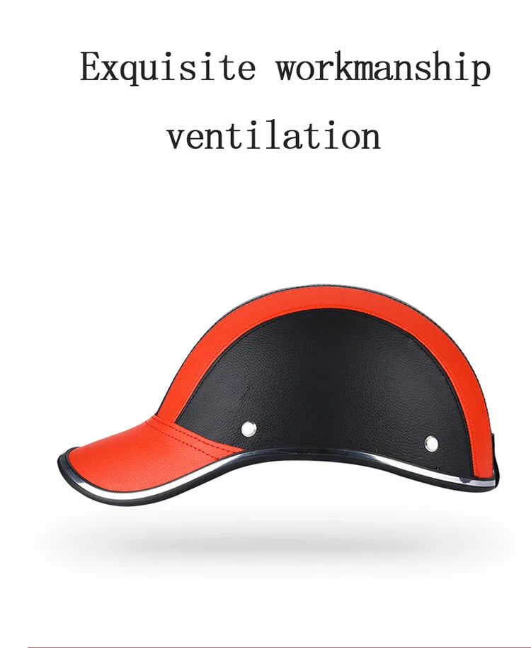 Motorcycle Helmet Baseball Cap Men Wome Scooter Moto Electric Bicycle Scooter Accessory Half Face Helmet Anti-UV Safety Hard Hat