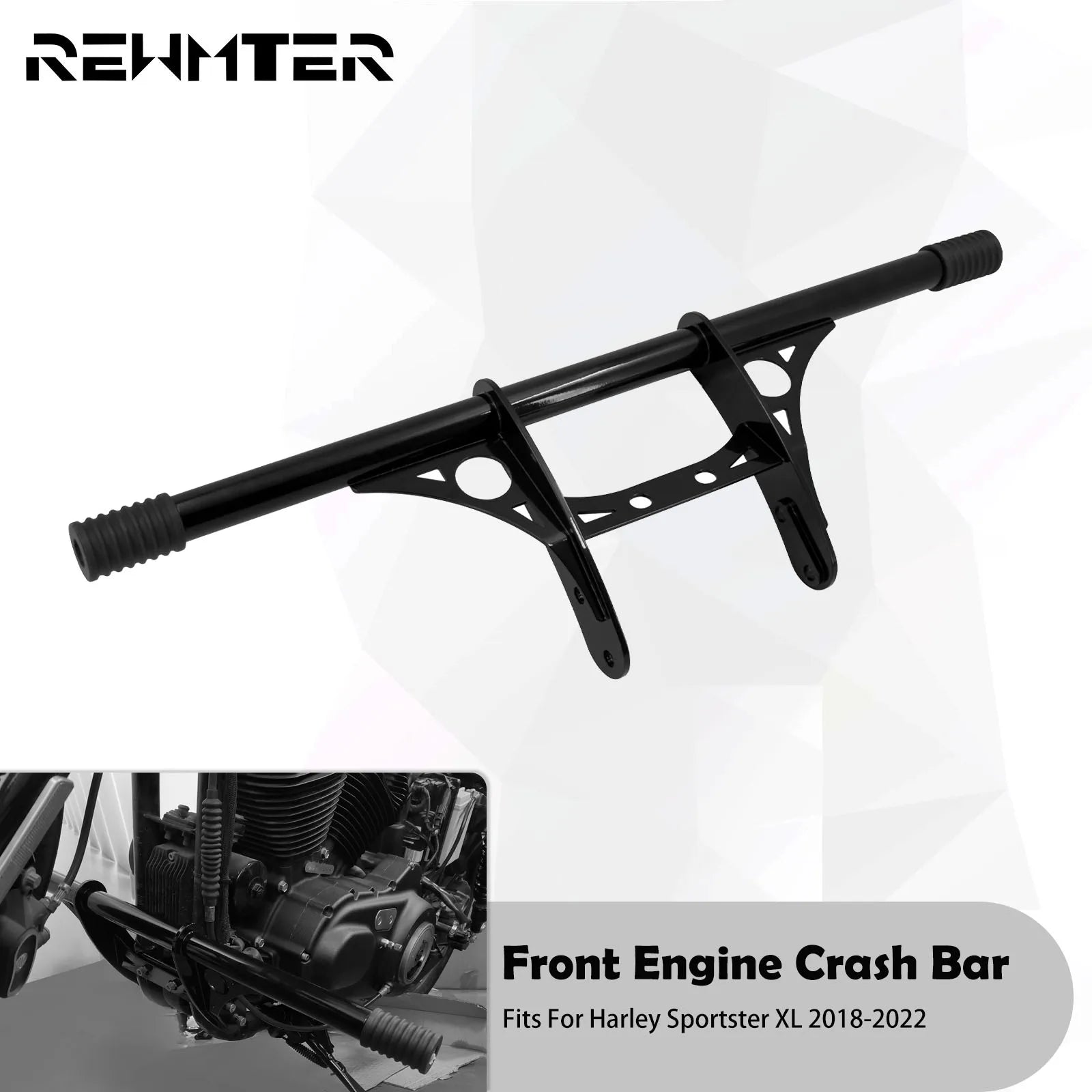 Motorcycle Front Crash Bar Highway Engine Guard Steel Falling Protection For Harley Sportster XL 883 1200 Iron 48 Roadster 04-22