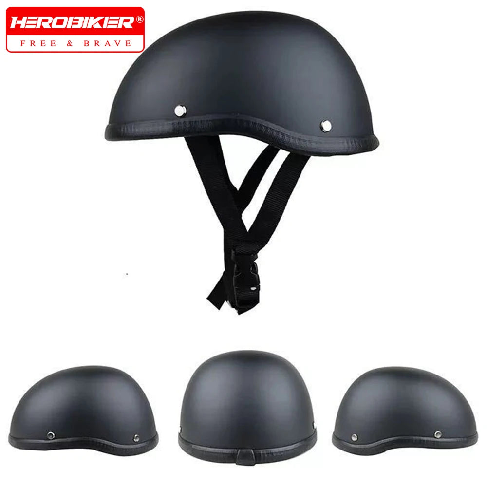 Summer Motorcycle Half Helmet Men Women Ultra Light Vintage Scooter Open Face Helmet Safety Cap Casco Moto Capacete De Moto