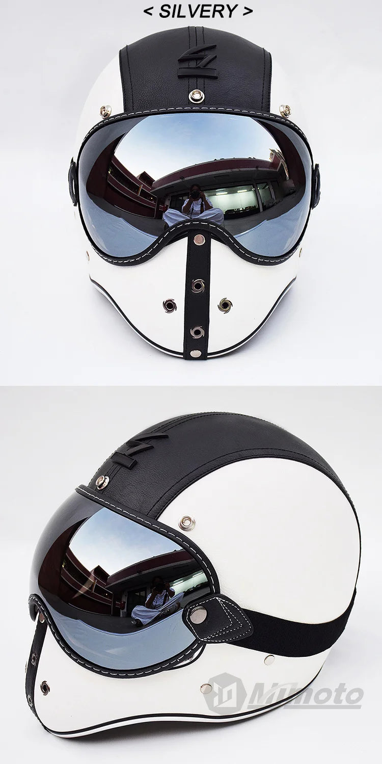 Motorcycle Helmet Glasses Sun Protection Women's Men Moto Glasses Helmet Goggles Anti-Fog Sun Visor Motocross Helmet Eyeglasses