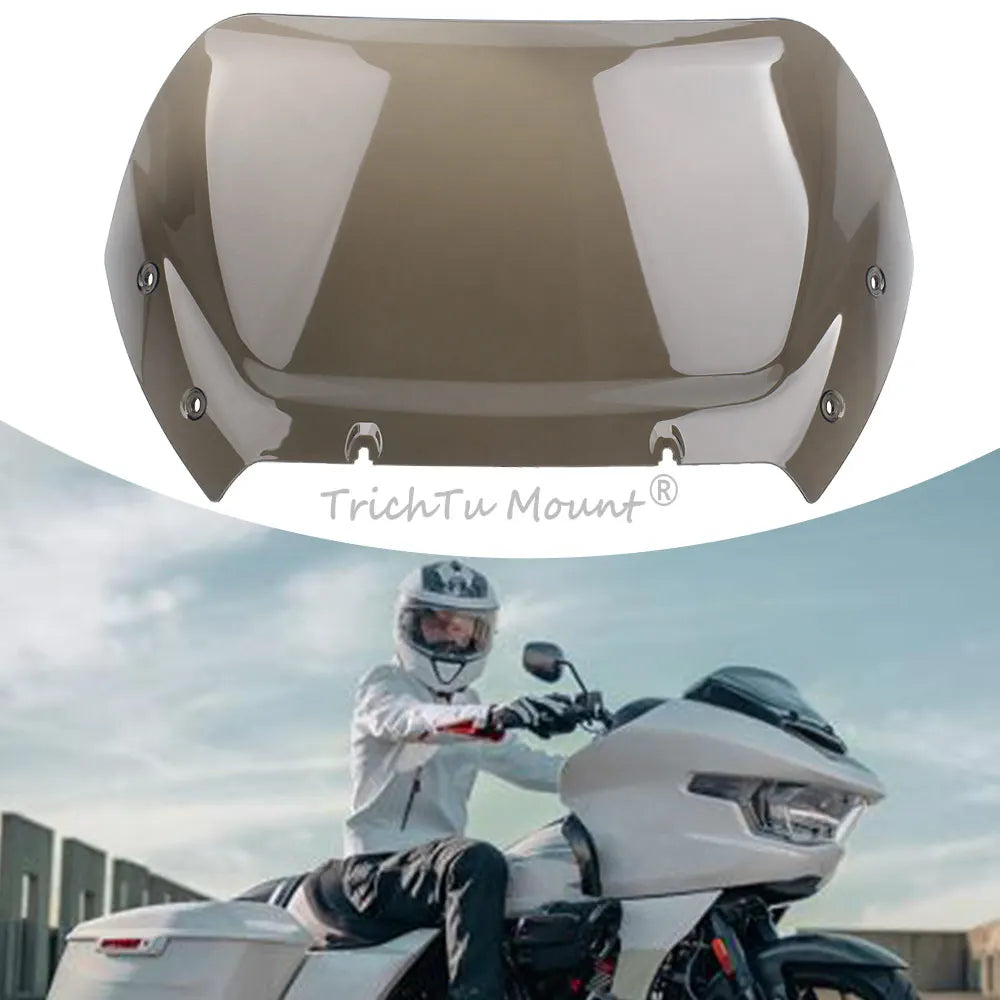 For Harley Touring Road Glide CVO FLTRX FLTRXSE 2023 2024 Motorcycle Front Upper Fairing Windshield Windscreen Wind Deflectors