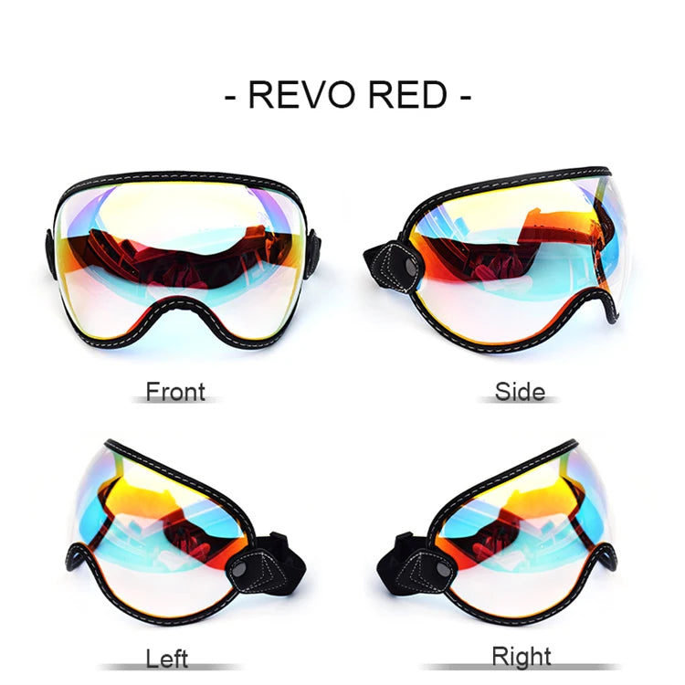 Motorcycle Helmet Glasses Sun Protection Women's Men Moto Glasses Helmet Goggles Anti-Fog Sun Visor Motocross Helmet Eyeglasses