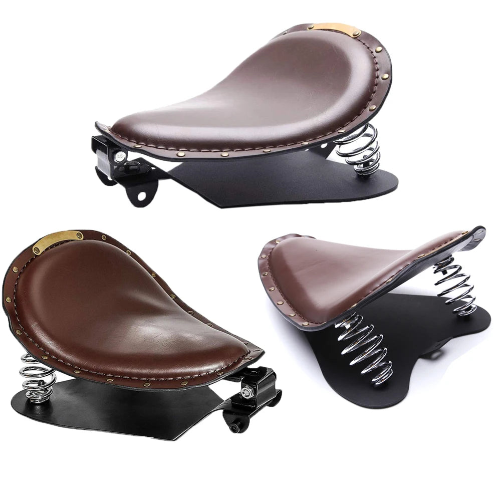 Universal Moto Bobber Motorcycle Solo Seat Chopper Saddle Vintage
