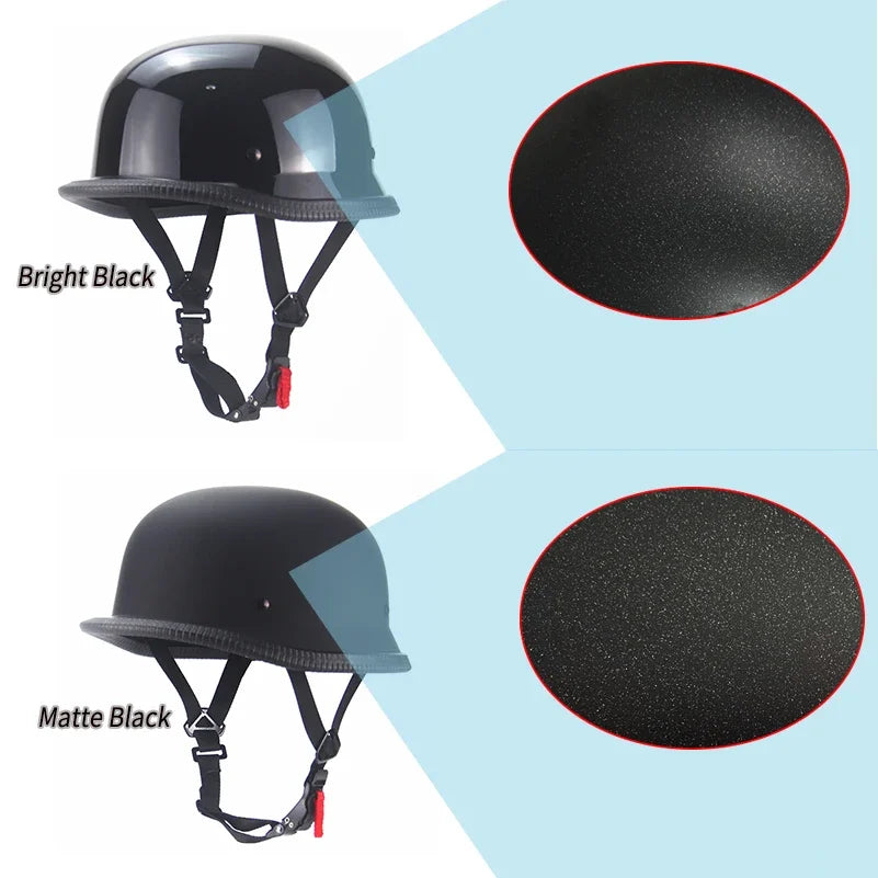 1PCS Motor Helmet Retro Motorcycle Helmet Scooter Vintage Half Face Biker Motorbike Crash Moto Helmet Casco Moto.