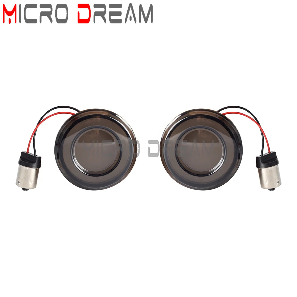LED Turn Signal Amber Light Bullet Style 1156 1157 Brake Indicator For Harley Dyna Touring Street Glide Road King Sportster