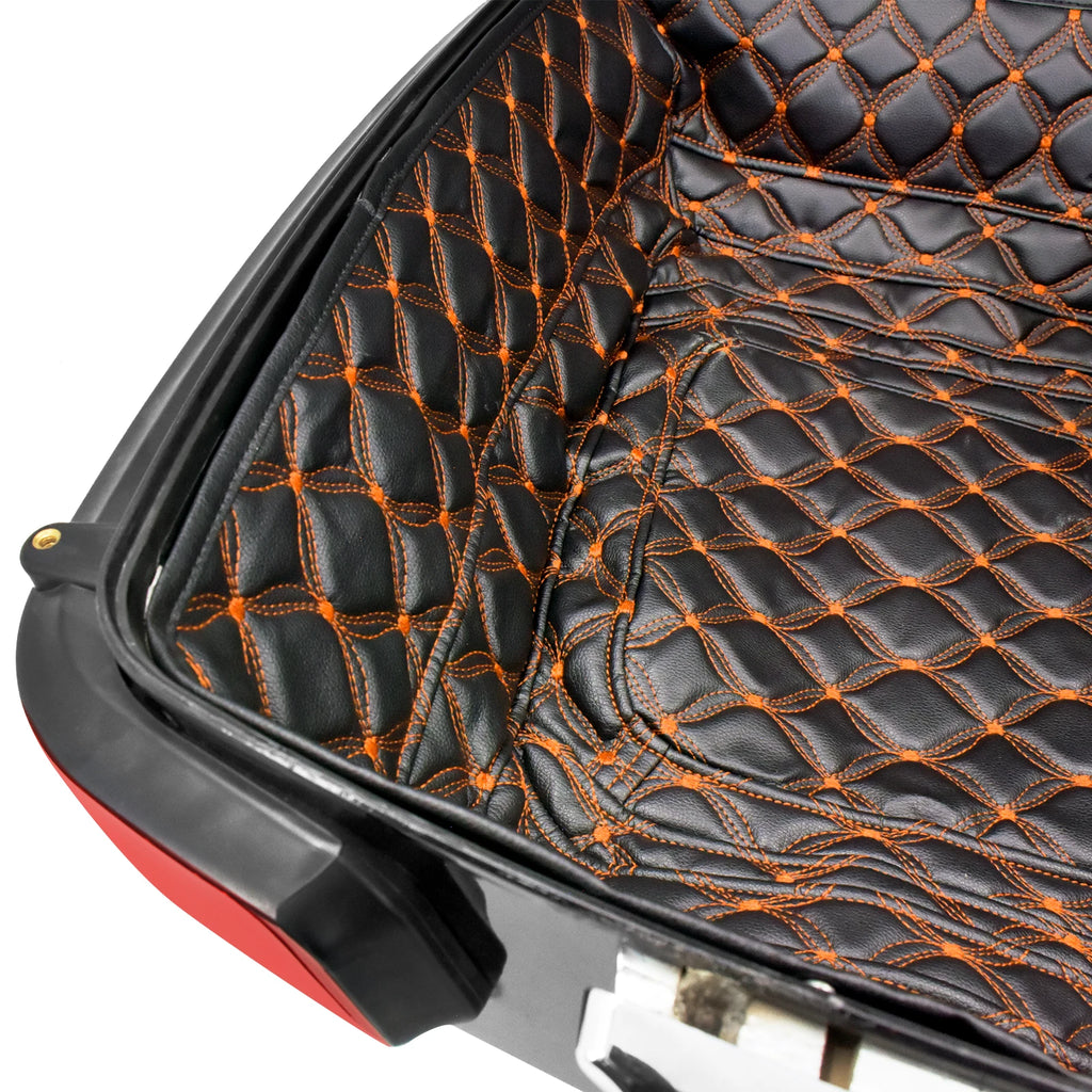 Motorcycle Tour Pak Trunk Carpet Inner Bag Liner Luggage Leather Bags Pad For Harley Touring Road Electra Glide FLHR FLHT 14-23