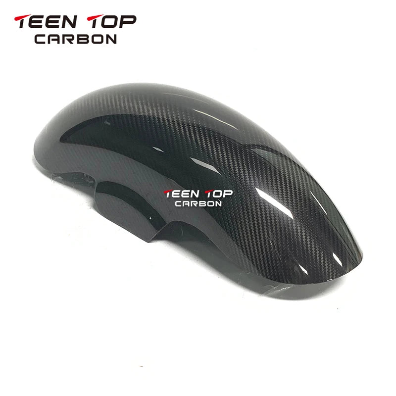 Real Carbon Fiber Front Mudguard For Harley Davidson Touring Models 2009-2023 Motorcycle Exhaust Carbon Front Fender For Harley