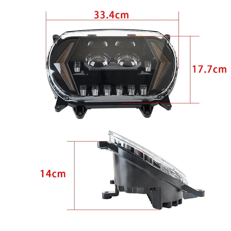 Road Glide LED Headlight  with High/Low Beam  with Turn Signals & DRL  For Harley Davidson  Road Glide 2015-2023 Headlight
