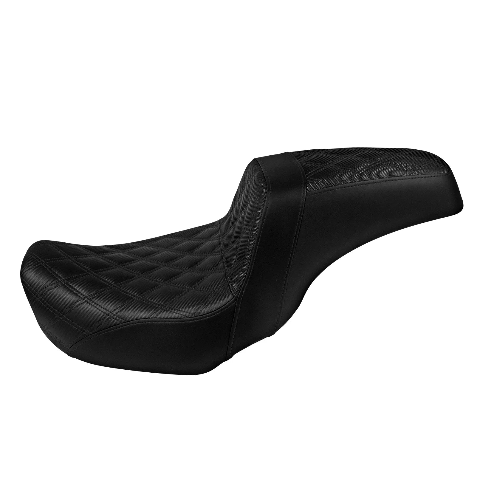 Two-Up Motorcycle Driver Passenger Seat Front Rear Cushions Leather Rider Seat For Harley Dyna 2006-2017 Street Bob Fat Bob FXDL