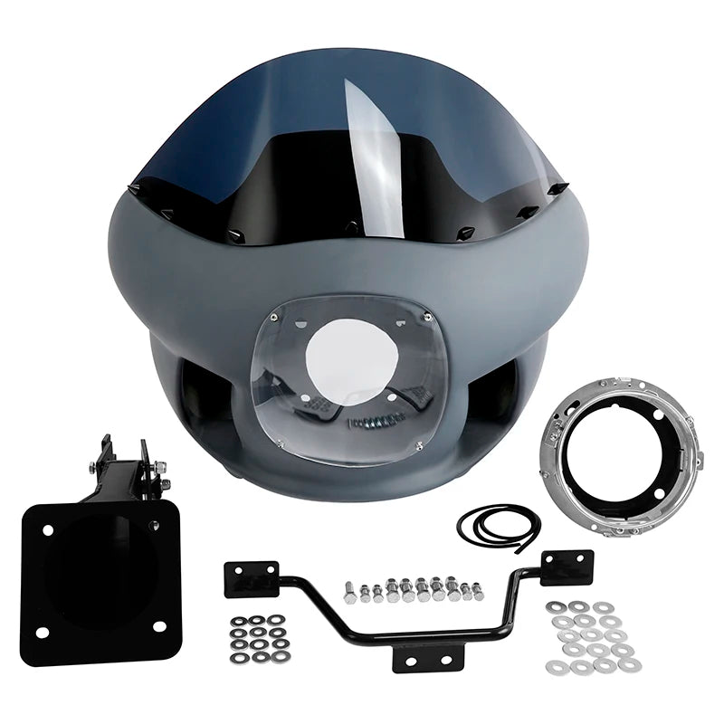 7" Headlight Front Upper Fairing Mount Fit For Harley Softail Street Bob Low Rider FXBB FXLR 2018-2024 2023