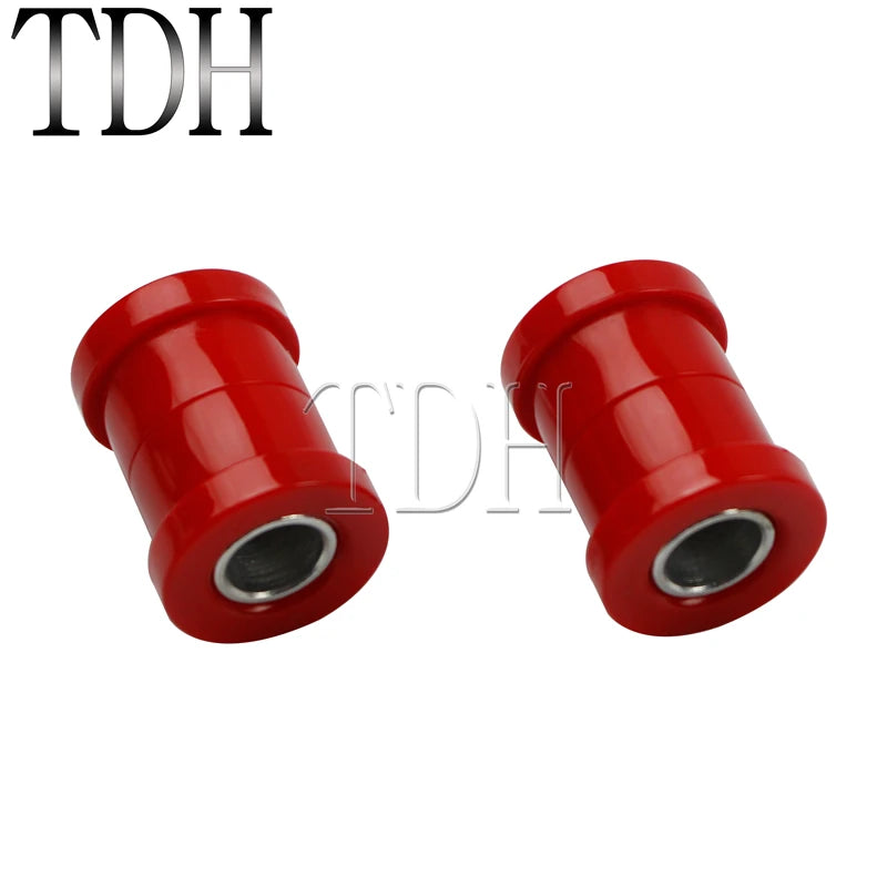 For Harley Big Twins Sportsters 73-17 Motorcycle Red Chrome Polyurethane Handlebar Riser Bushings Damper Kit Handle Bar Bushing