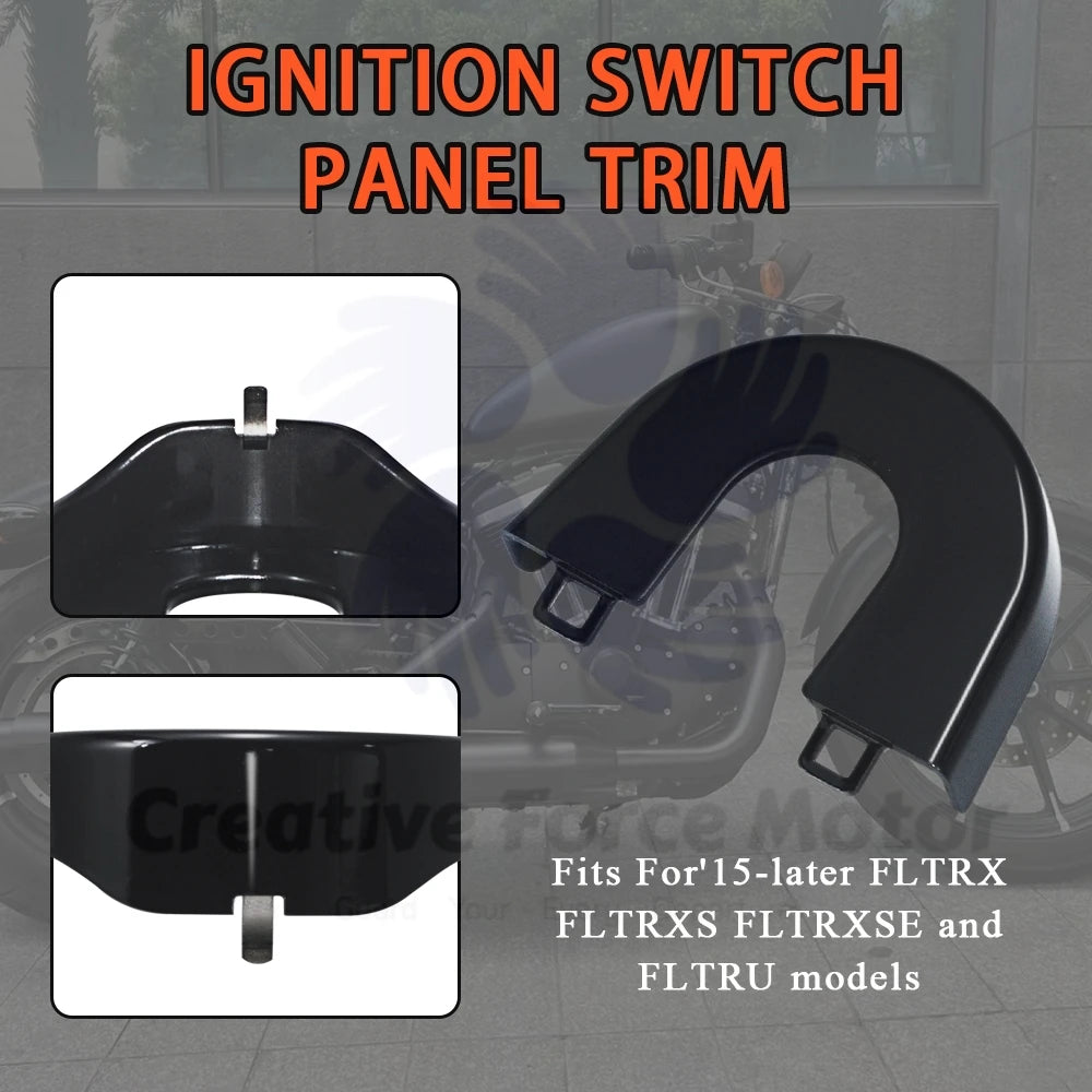 Ignition Switch Panel Trim Motorcycles accessories For Harley CVO Road Glide Special Ultra FLTRU FLTRX FLTRXSE FLTRXS 2015-2023