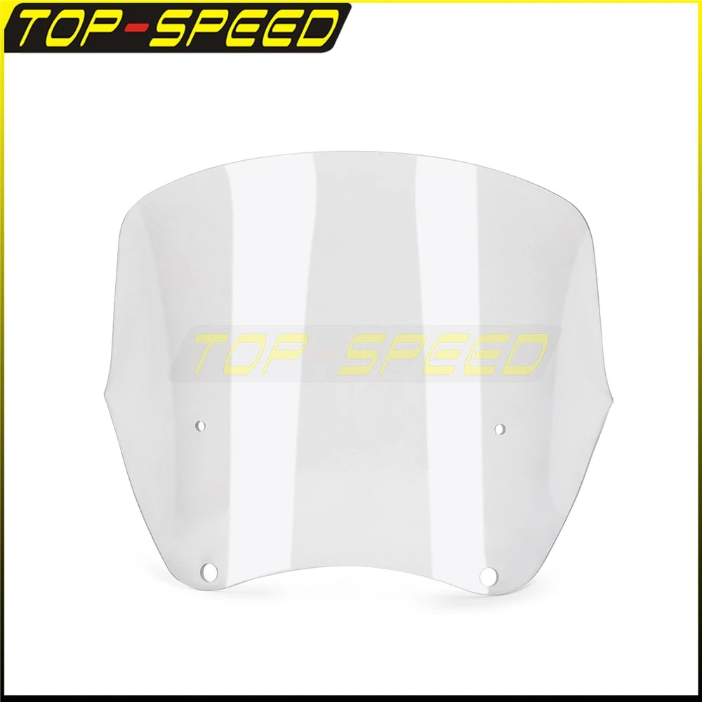 Replacement Headlight Fairing Windscreen Motorcycle Club Style Fairing Windshield Deflector for Harley Dyna 9inch 12inch 15inch