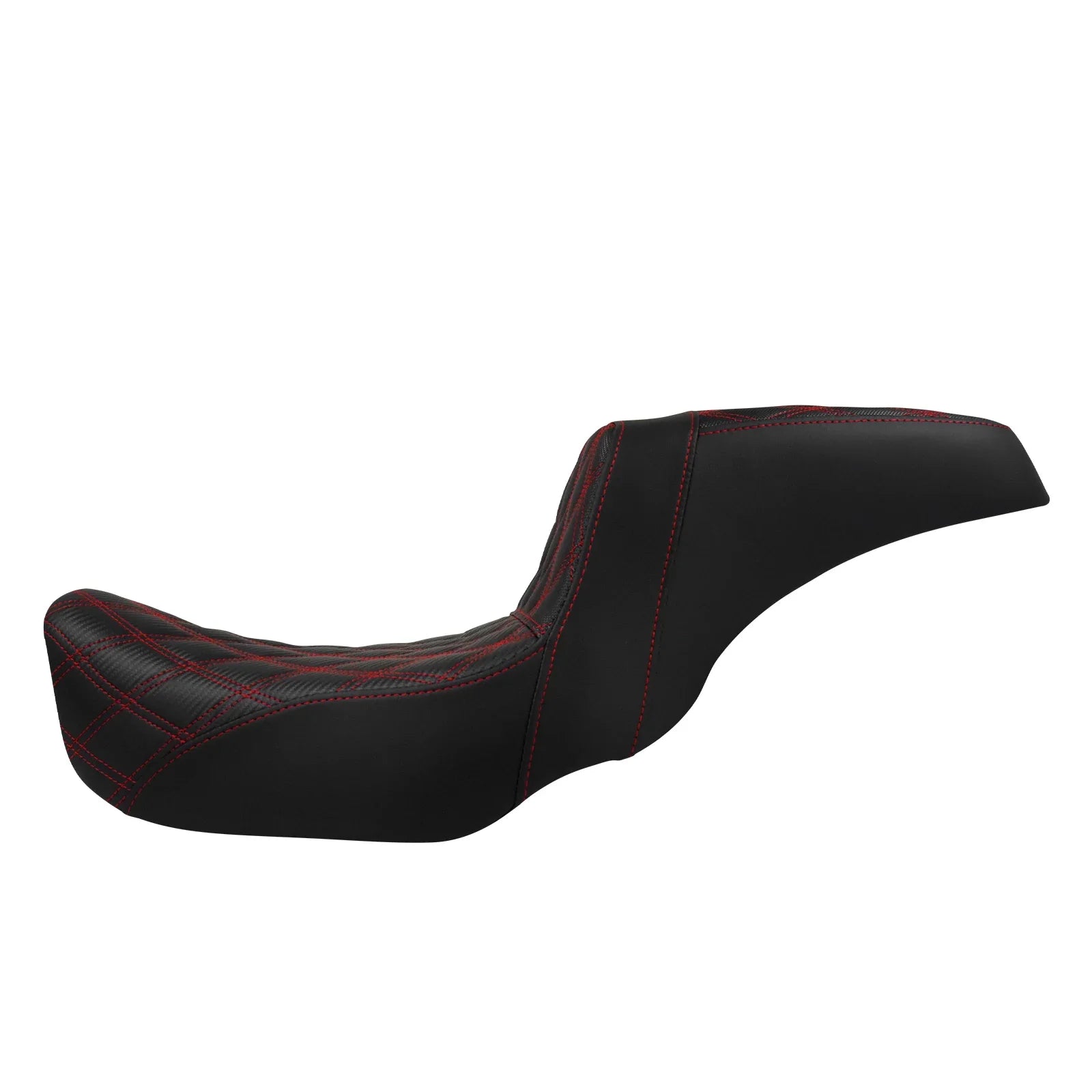Two-Up Motorcycle Driver Passenger Seat Front Rear Cushions Leather Rider Seat For Harley Dyna 2006-2017 Street Bob Fat Bob FXDL
