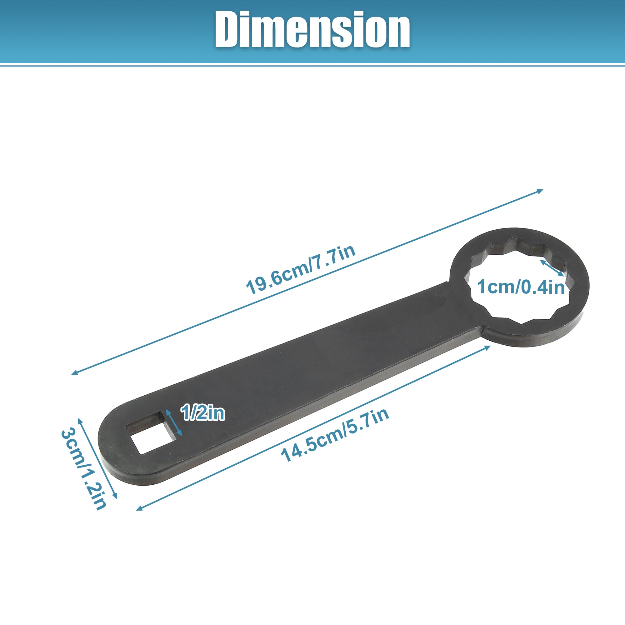 Motoforti Rear Axle 36mm Wrench Tool Rear Wheel Axle Torque Wrench Hand Tool for Harley Davidson Touring Motorcycle HD-47925