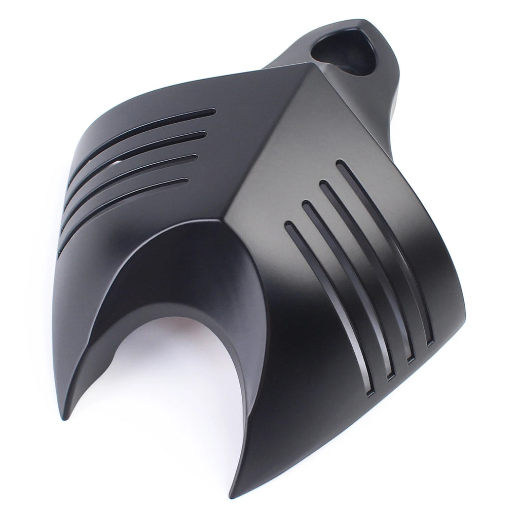 Mptprcycle Black Twin Horn Cover Cowbell For Harley Big Twins V-Rods