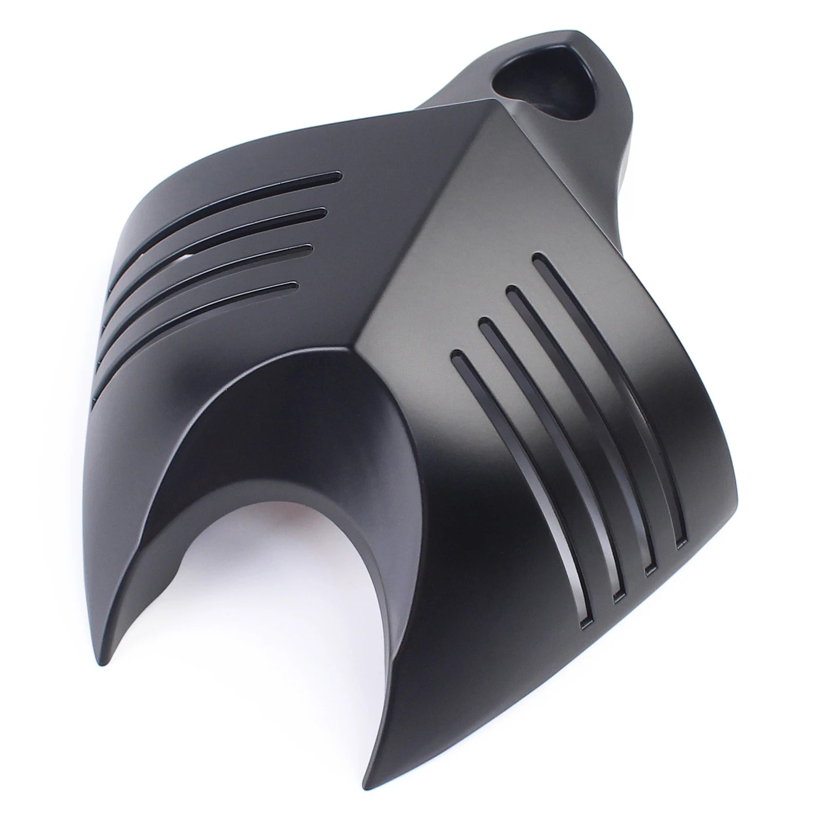Mptprcycle Black Twin Horn Cover Cowbell For Harley Big Twins V-Rods