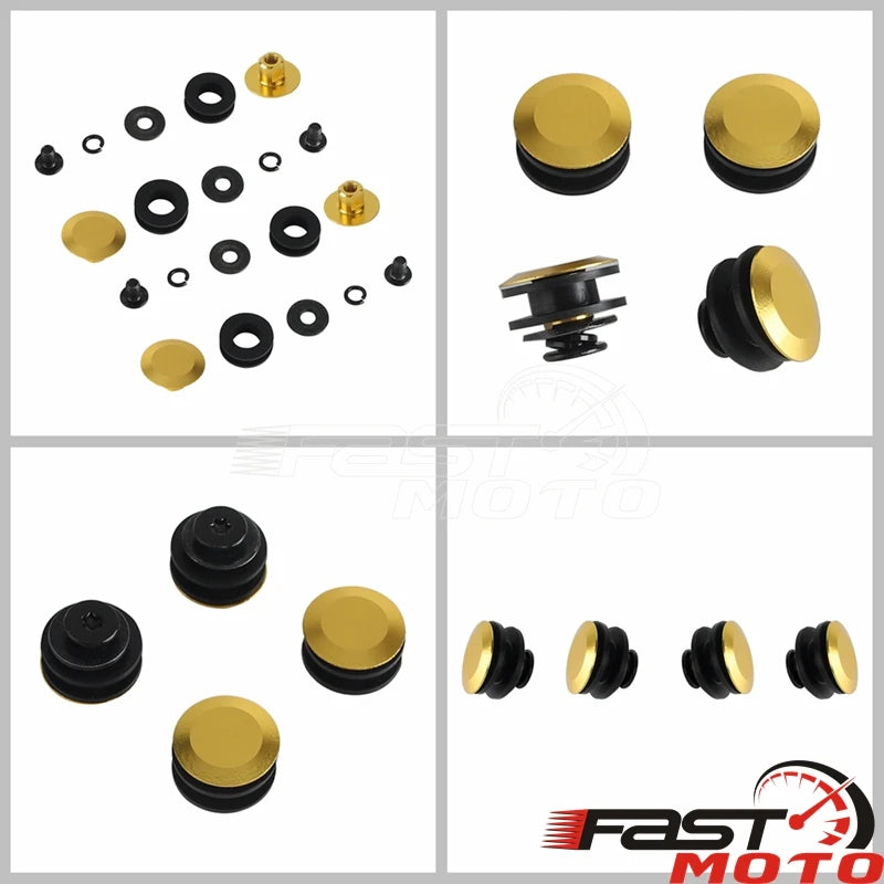 Motorcycle Club Style Fairing T25 Bolts Screws For Harley Softail Low Rider ST For Road Warrior Hand Guards Bolt Bushing Inserts