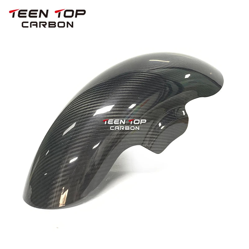 Real Carbon Fiber Front Mudguard For Harley Davidson Touring Models 2009-2023 Motorcycle Exhaust Carbon Front Fender For Harley