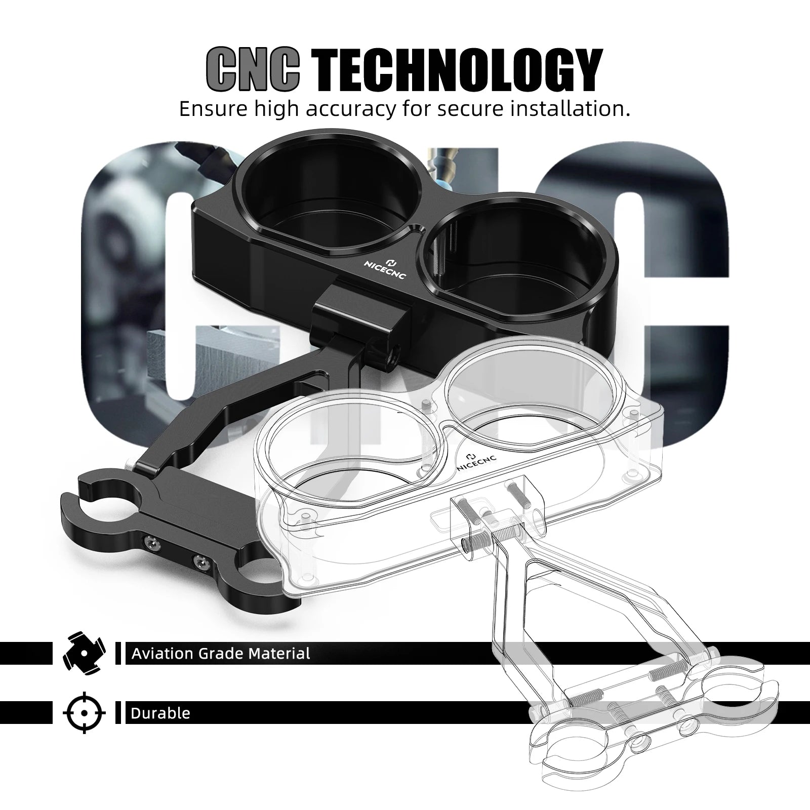 Motorcycle Gauge Relocate Holder Gauge Mounting Relocation Bracket Kit for Harley Road Glide/Special FLTRX FLTRXS 2015-2023 2022