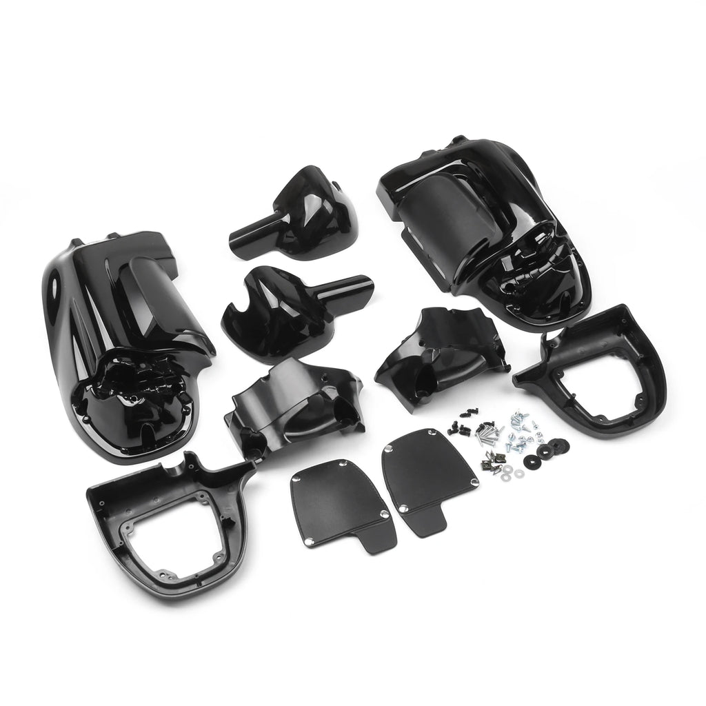 Areyourshop Lower Vented Leg Fairings Glove Box for Harley Road Street Electra Glide 1983-2013