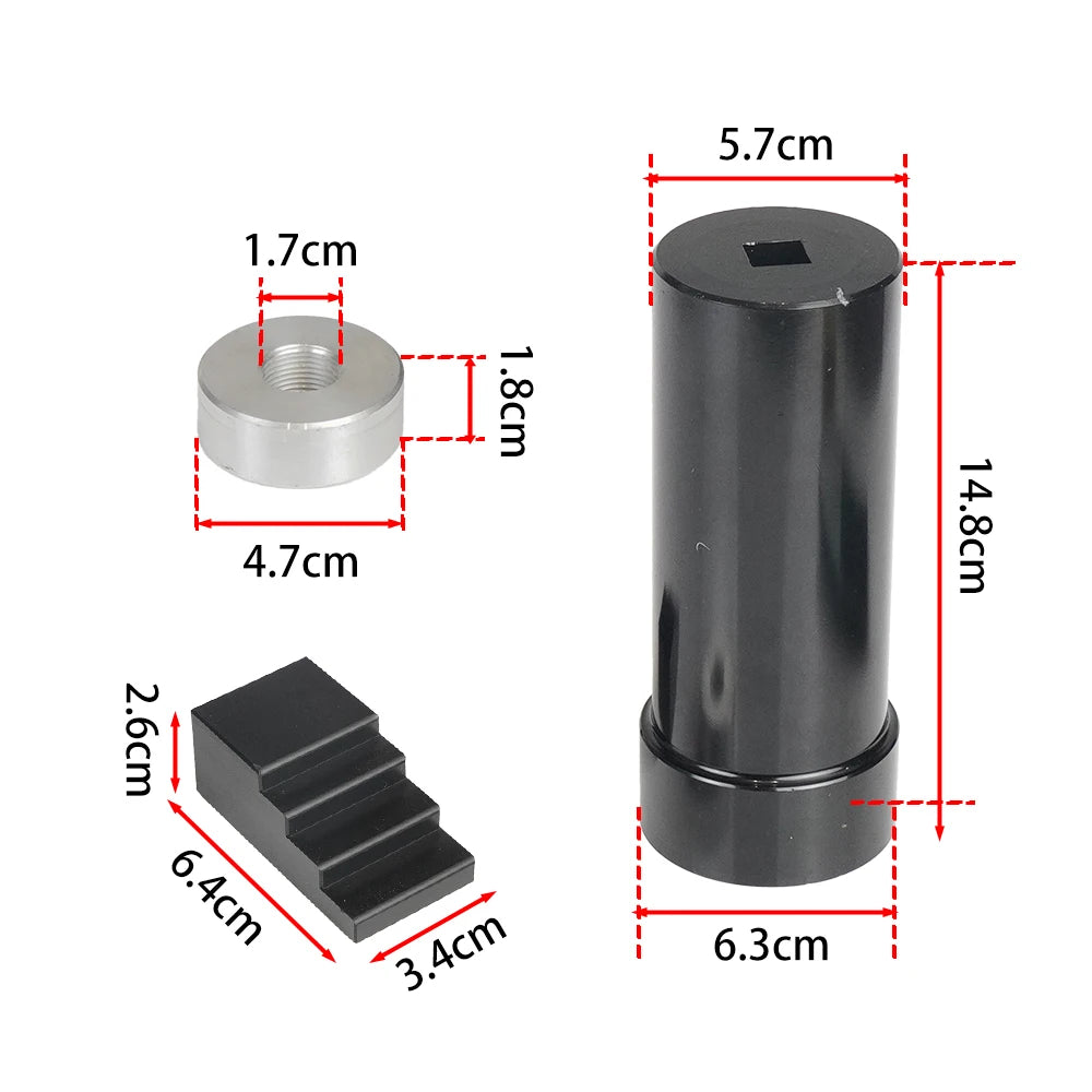 1 7/8" Mainshaft Sprocket Pulley Socket Lock Nut Wrench Tool For Harley-Davidson 1936-2006 Big Twins &1999-2006 Twin Cam Black