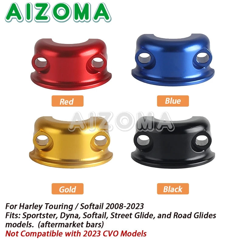 Motorcycle Handlebar Brake Clutch Perch Clamp For Harley Touring Softail Sportster Dyna Softail Street Glide Road Glides 08-23